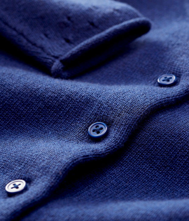 Cardigan en tricot b&eacute;b&eacute; bleu