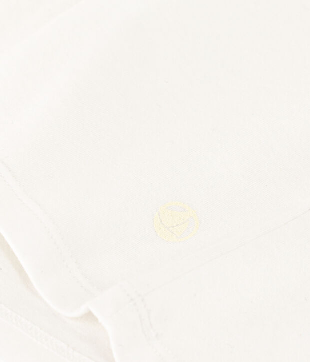 Tee-shirt LE DROIT col V en coton Femme blanc