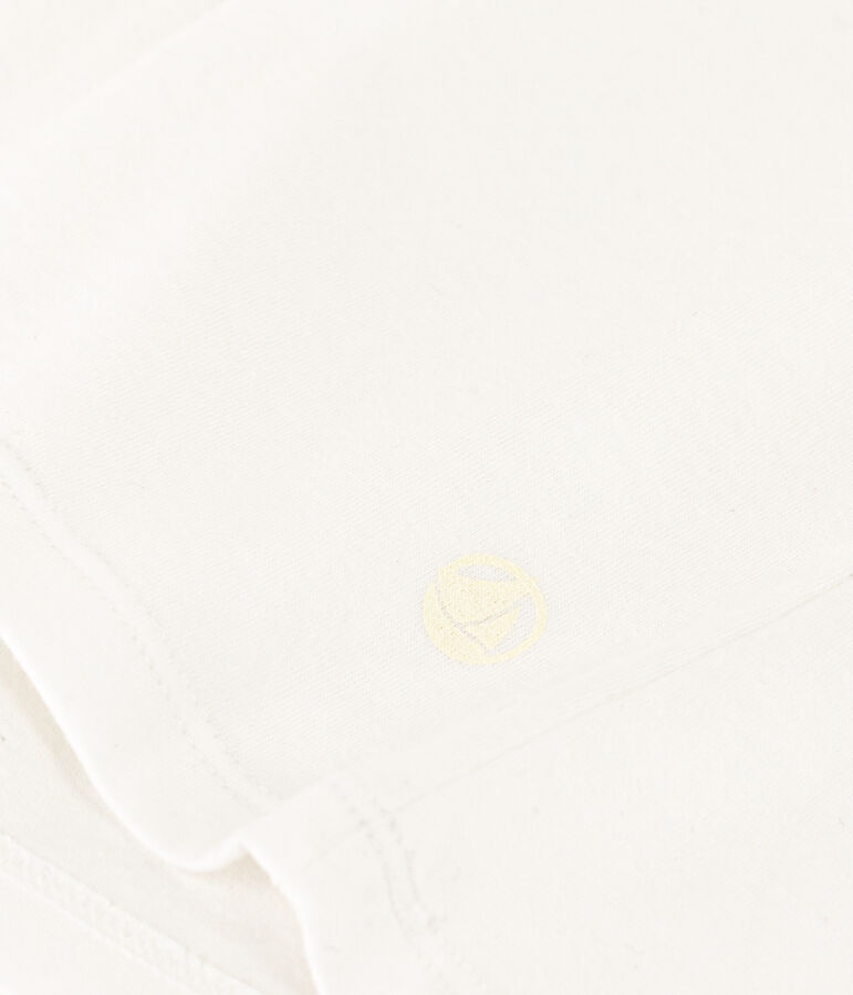 Tee-shirt LE DROIT col V en coton Femme blanc ECUME