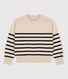 Pull en laine marinière Femme