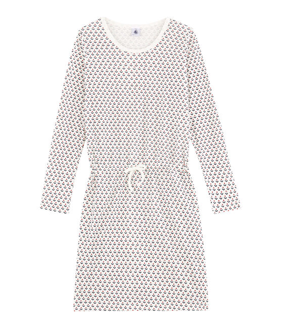 Chemise de nuit fille blanc MARSHMALLOW/blanc MULTICO