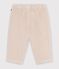 Pantalon b&eacute;b&eacute; en velours uni &eacute;cru