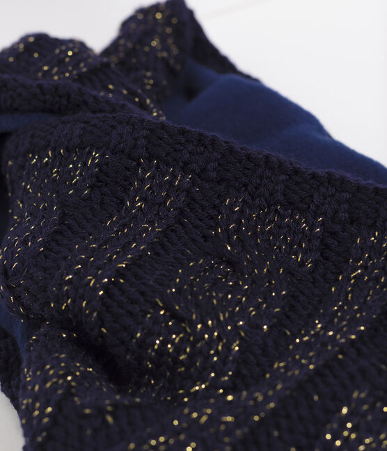 Snnod enfant fille bleu SMOKING/jaune OR