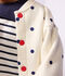 Veste teddy b&eacute;b&eacute; en coton, imprim&eacute;e &agrave; pois bleu/bleu