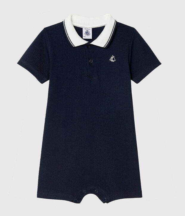 Combicourt polo b&eacute;b&eacute; gar&ccedil;on bleu marine