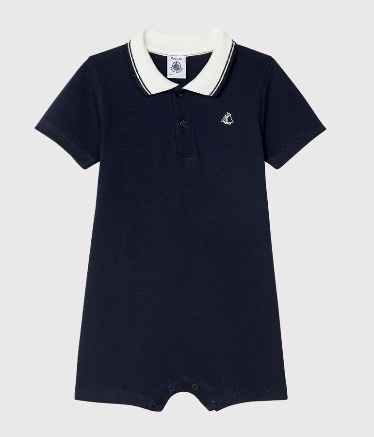 Combicourt polo b&eacute;b&eacute; gar&ccedil;on bleu