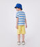 Teeshirt enfant en coton manches courtes à rayures bleu ALASKA/ AVALANCHE