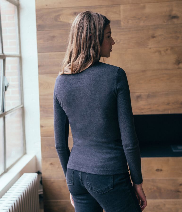 Sous pull femme gris