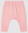 Legging tête de chat bébé en côte rose CHARME