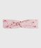 Bandeau bébé en popeline imprimé fleurs rose JOLI/blanc MULTICO