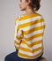 Marinière Femme jaune TEHONI/blanc MARSHMALLOW