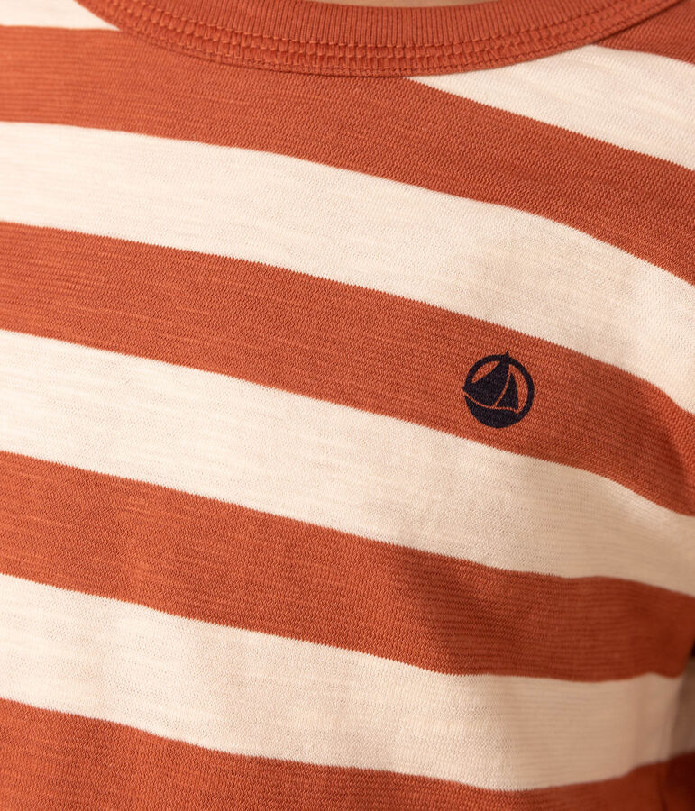 Tee-shirt manches longues en coton enfant gar&ccedil;on FAMEUX/ AVALANCHE