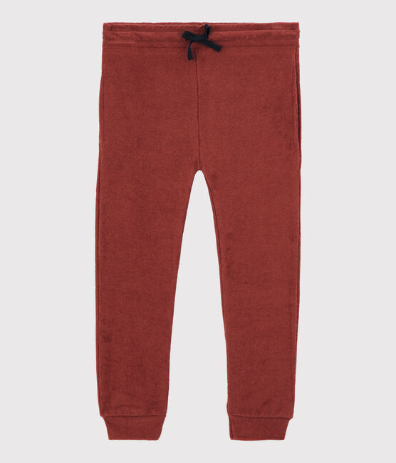 Pantalon en bouclette éponge enfant fille marron OMBRIE