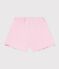 Short enfant en coton uni rose