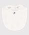 Bavoir imprimé en coton blanc MARSHMALLOW/gris GRIS