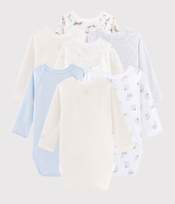 Lot surprise de 7 bodies naissance manches longues bébé variante 1