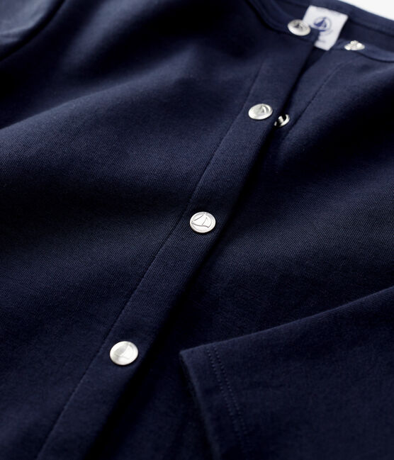 Cardigan en coton enfant fille bleu SMOKING