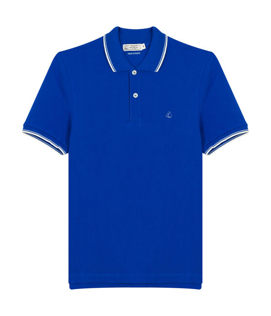 Polo manches courtes homme bleu PERSE