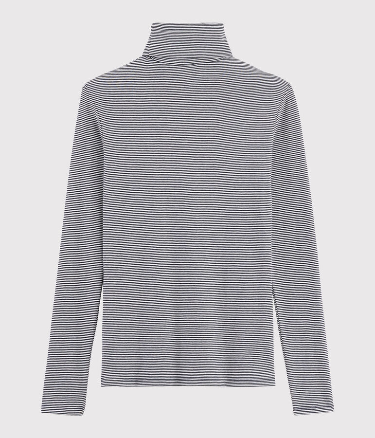 Sous pull iconique Femme bleu SMOKING/blanc MARSHMALLOW