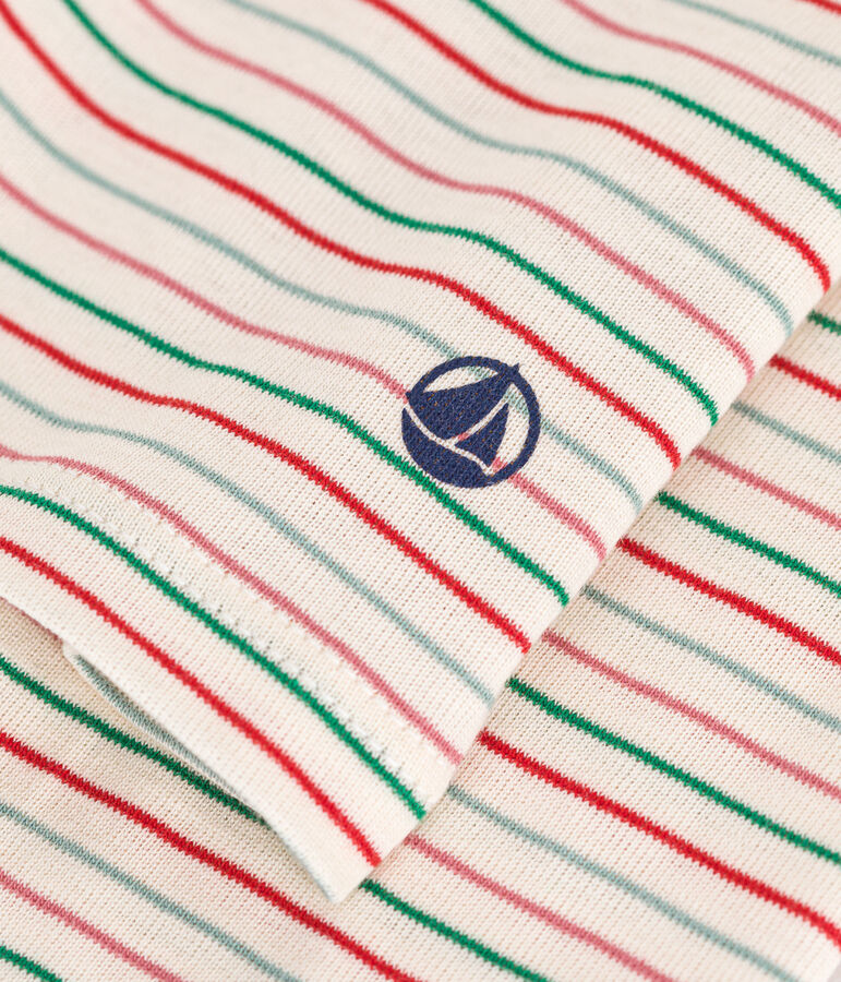 Tee-shirt l'Iconique Col roul&eacute; en coton femme blanc AVALANCHE/ MULTICO