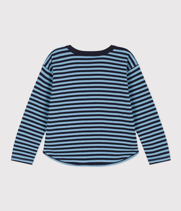 Tee-shirt manches longues en tubique enfant gar&ccedil;on SMOKING/ AZUL