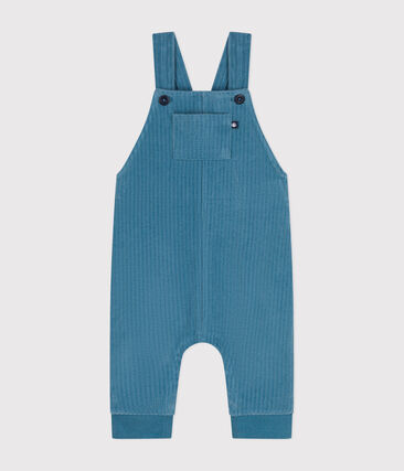 Salopette longue en velours bébé