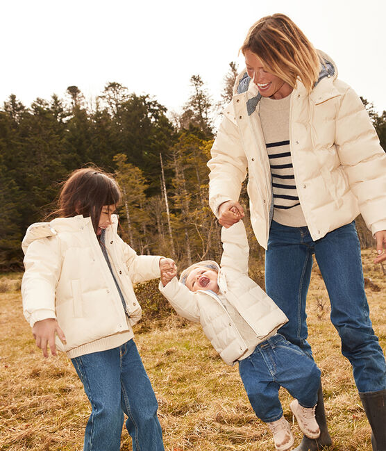 Doudoune enfant fille / garçon écru AVALANCHE