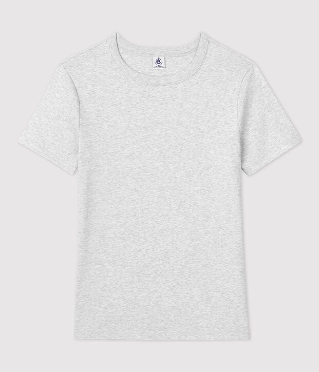 Tee-shirt L'ICONIQUE col rond en coton bio Femme gris