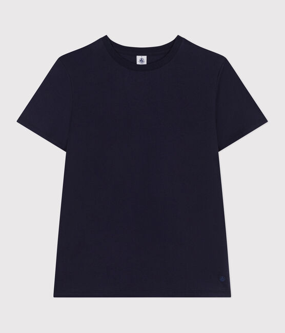 Tee-shirt Femme Le Droit en coton uni bleu SMOKING