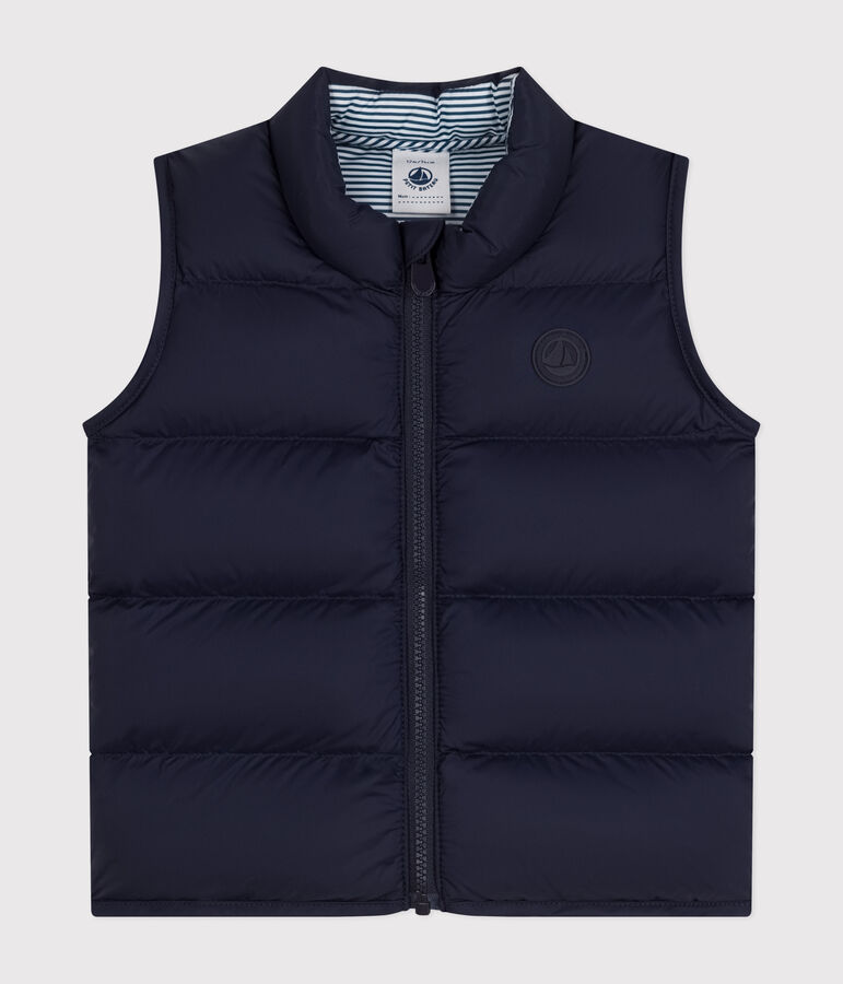 Doudoune sans manches matelass&eacute;e b&eacute;b&eacute; bleu SMOKING