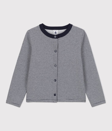Cardigan en double jersey enfant fille