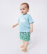 T-shirt bébé en coton à manches courtes uni