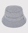 Bob rayé enfant garçon en serge bleu MEDIEVAL/blanc MARSHMALLOW