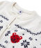 Cardigan enfant mixte blanc MARSHMALLOW/blanc MULTICO