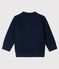 Cardigan bébé garçon en tubique matelassé bleu SMOKING