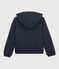 Sweatshirt à capuche enfant fille bleu SMOKING