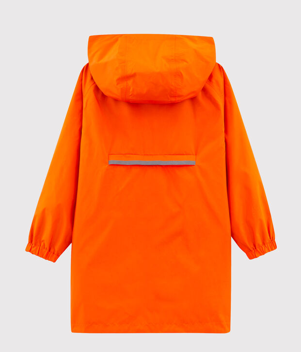Coupe-vent r&eacute;versible enfant mixte orange/bleu
