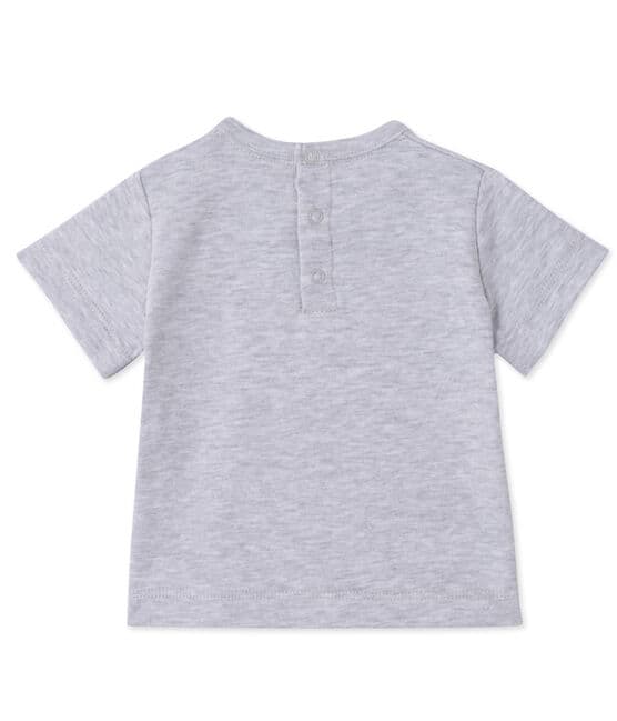 T-shirt bébé garçon sérigraphié gris POUSSIERE CHINE