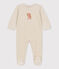 Dors-bien hiboux bébé en velours beige MONTELIMAR CHINE
