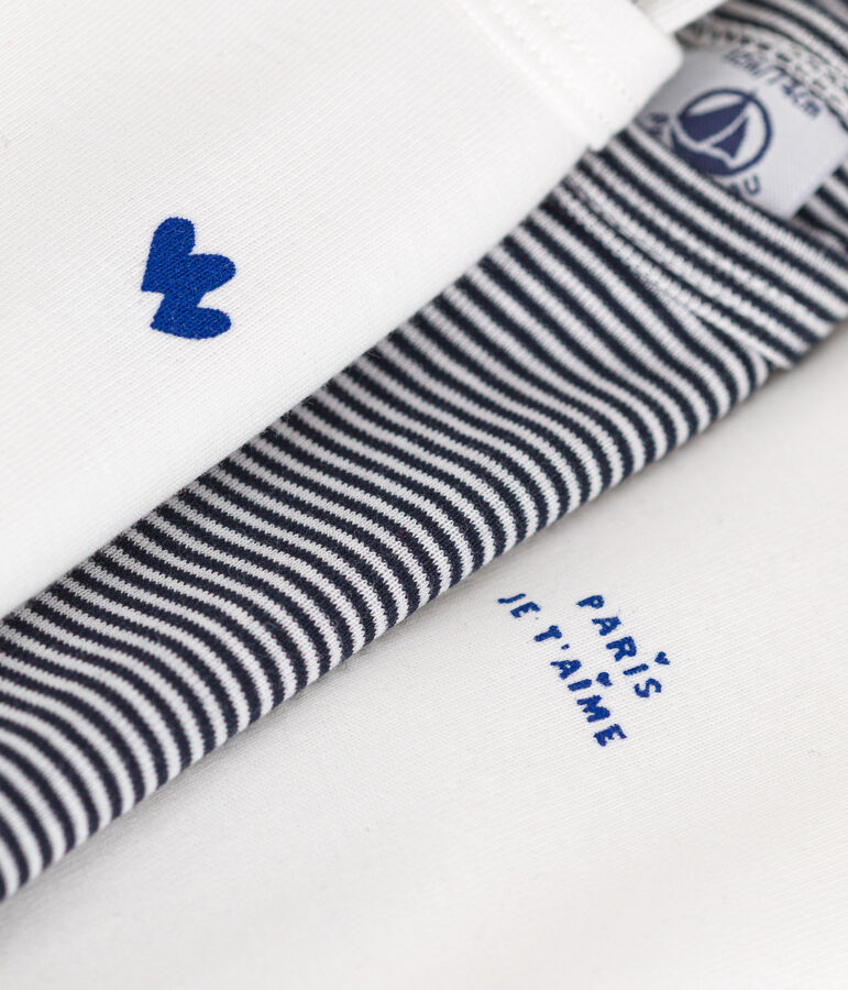 Lot de 3 bodies manches longues en coton b&eacute;b&eacute; variante 1