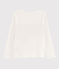 Tee-shirt sérigraphié enfant fille blanc MARSHMALLOW