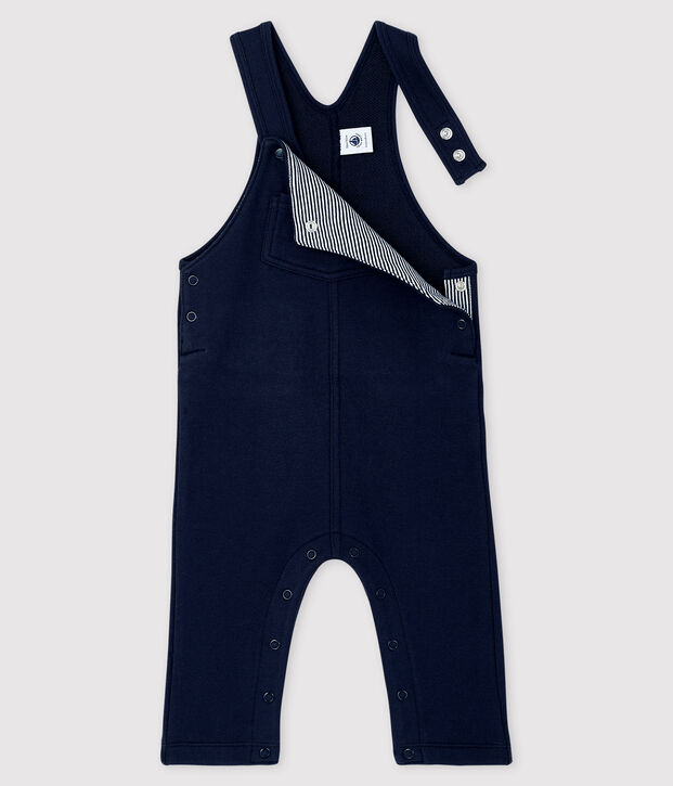 Salopette longue b&eacute;b&eacute; gar&ccedil;on bleu marine
