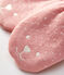 Moufles bébé doublée micropolaire rose CHARME