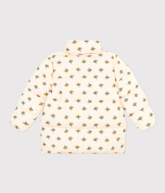 Doudoune avec capuche rétractable enfant fille blanc AVALANCHE/ MULTICO