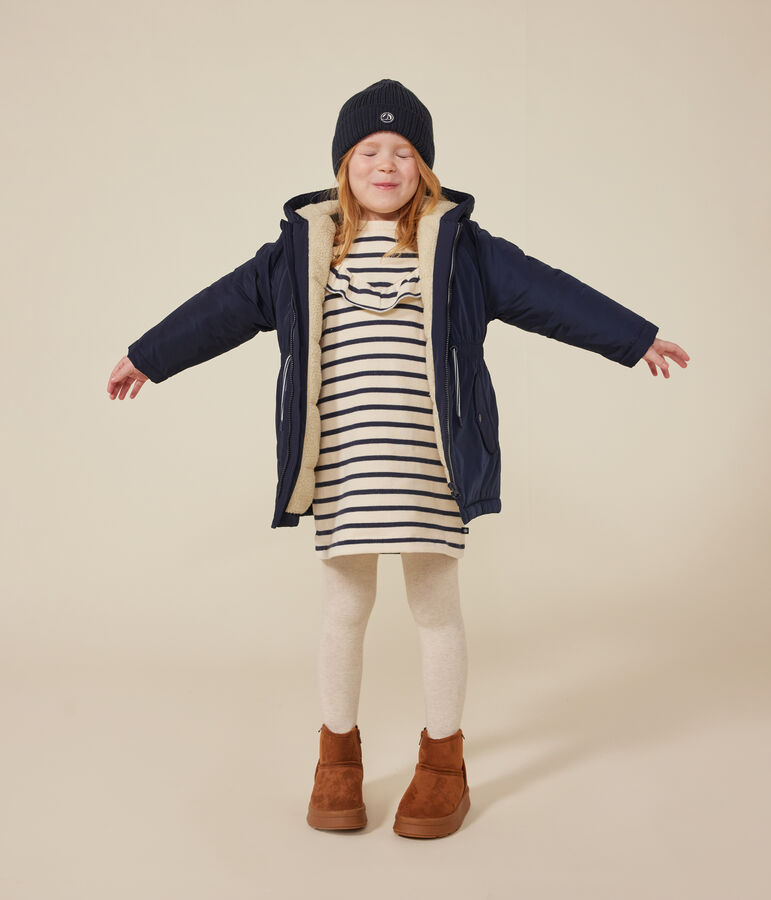 Parka enfant fille bleu SMOKING