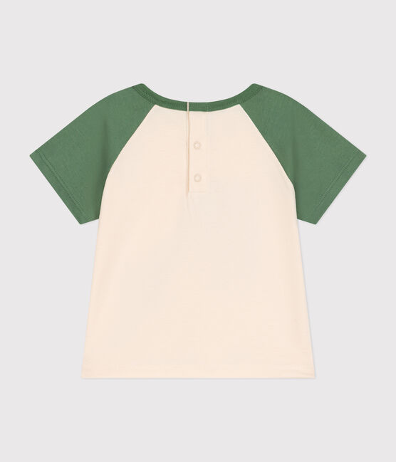 Tee-shirt manches courtes en jersey fin bébé AVALANCHE/ PALMERAIE