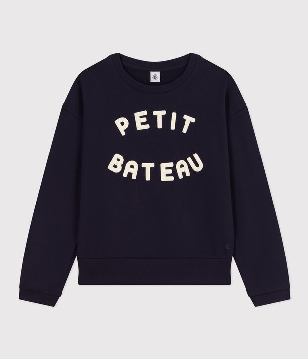 Sweatshirt en molleton femme bleu