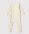Dors-bien fleuri bébé en coton biologique blanc MARSHMALLOW/blanc MULTICO