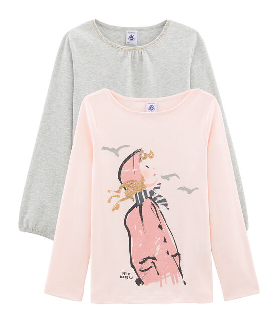 Lot de deux t-shirts enfant fille variante 1