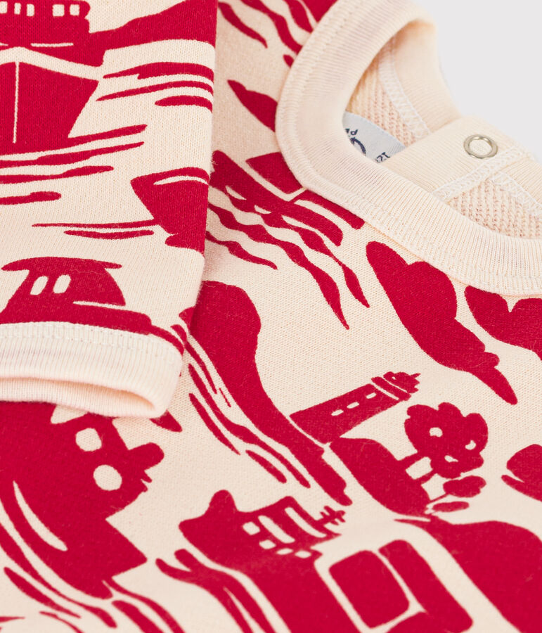 Sweatshirt b&eacute;b&eacute; en molleton imprim&eacute; rouge AVALANCHE/ ROUGE